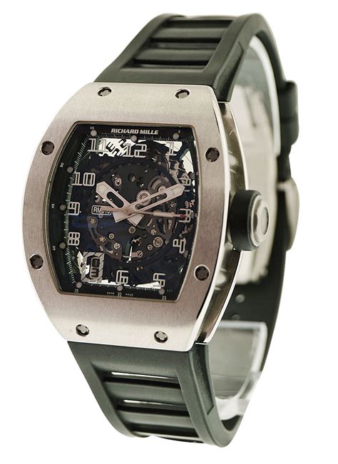 richard mille rm10 weißgold kautschukband|rm 010 price.